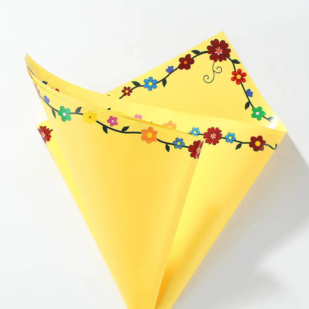 Waterproof Thick Pearl Film Wrapping Paper for Bouquets Small Fresh Flowers PVC Coated Flower Shop