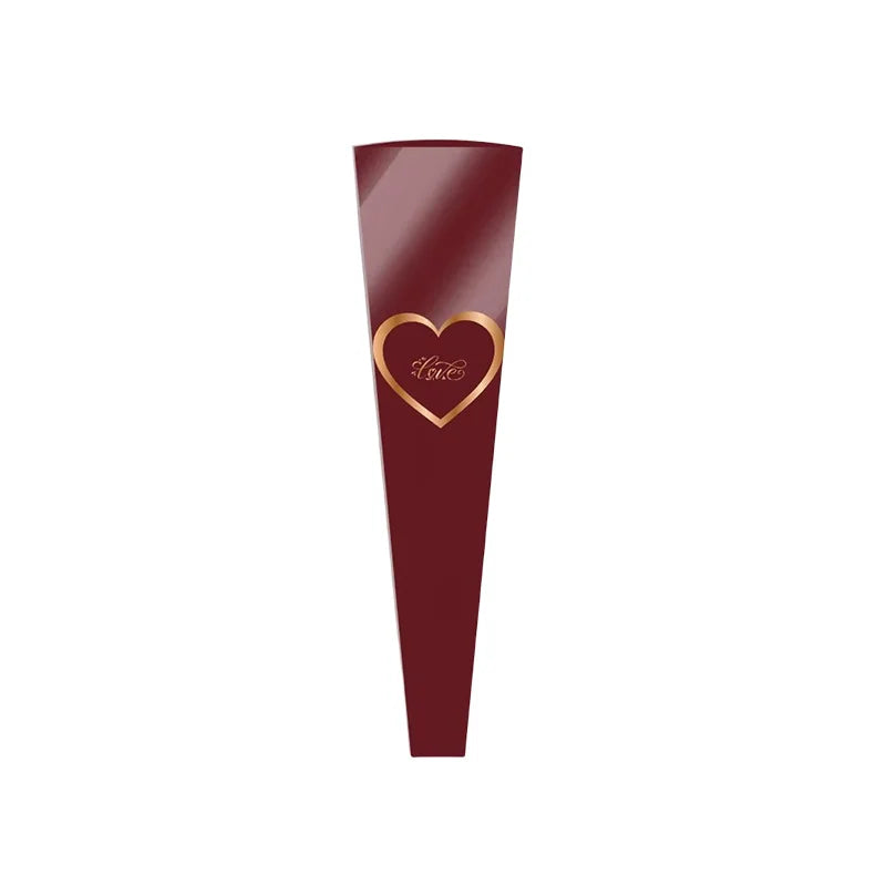 Transparent OPP Heart Pattern Soft Translucent Stretch Film Bouquet Bag Moisture-Proof Floral Shop Single Rose Packaging Plastic
