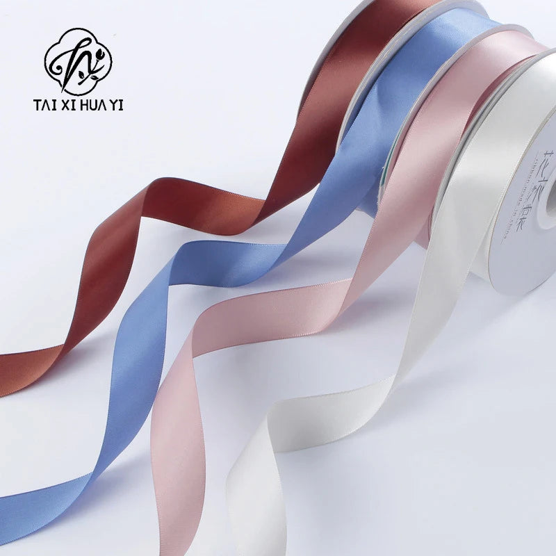 2.5cm Dacron Satin Ribbon-Luxury Biodegradable Ribbon for Valentine's Day Wedding & Christmas Gift Packaging Main image