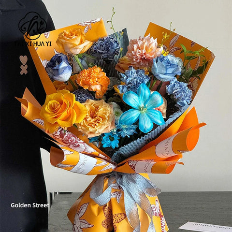 Bouquet Packaging Art Paper Waterproof Personality Elegant Flower Wrapping Paper Fresh and Stylish
