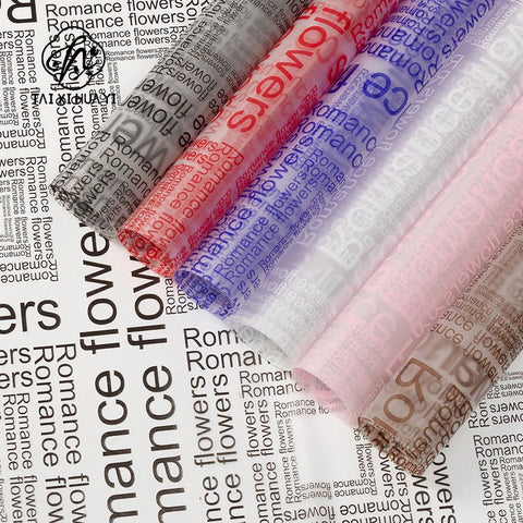 Virgin Pulp Super Soft Waterproof Flower Wrapping Paper PVC Coated Bouquet and Gift Wrapping Paper