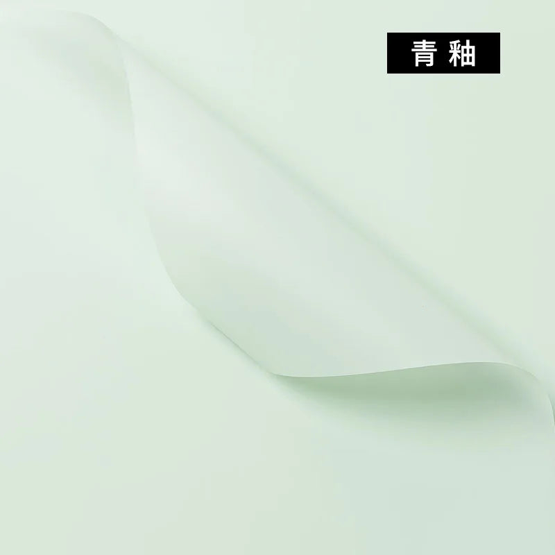 Korean Thick Waterproof Matte Floral Bouquet Wrapping Paper Double Side PVC Coating for Flower and Gift Packaging