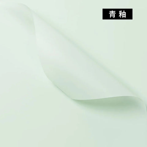 Korean Thick Waterproof Matte Floral Bouquet Wrapping Paper Double Side PVC Coating for Flower and Gift Packaging