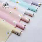 Simple and Fresh Flower Printed Waterproof Material for Flower Shop Bouquet Packaging Paper