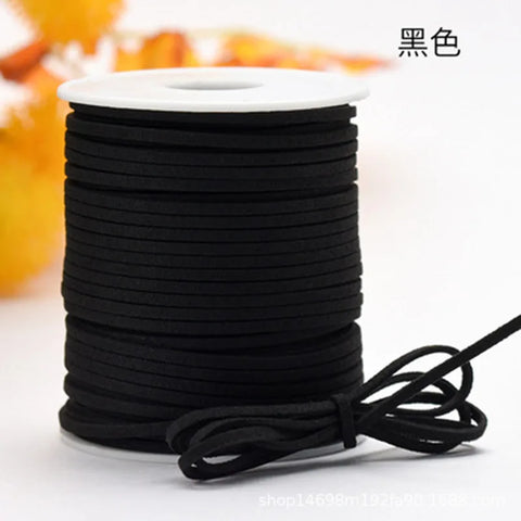 Wholesale 45-Yard Velvet 3mm Flat PVC Strap Floral Suede Binding for DIY Crafts Christmas Birthday Halloween