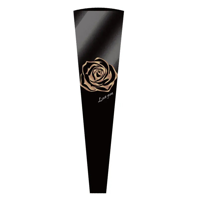 Elegant Rose Bouquet Bag for Mother's Day Valentine's Day Fresh Flower Packaging PE Coating