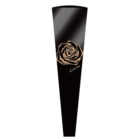 Elegant Rose Bouquet Bag for Mother's Day Valentine's Day Fresh Flower Packaging PE Coating