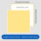 Happy Valentine's Day Waterproof Heart Flower Design Wrapping Paper Simple Bouquet Gift Packaging with PE Coating