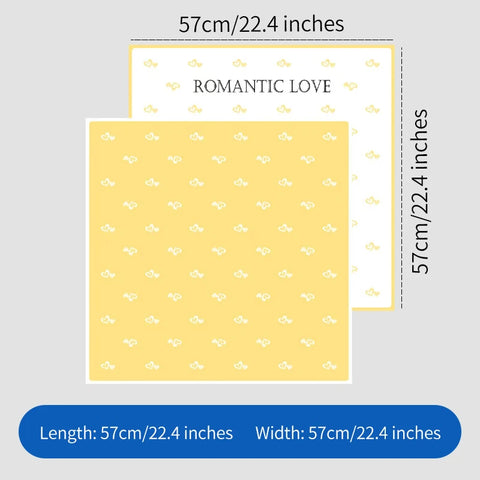 Happy Valentine's Day Waterproof Heart Flower Design Wrapping Paper Simple Bouquet Gift Packaging with PE Coating