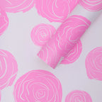 DIY Valentine's Day Gift 58*58cm Art Paper Rose & Carnations Wrapping Paper Virgin Pulp Style Flower Wrapping Paper