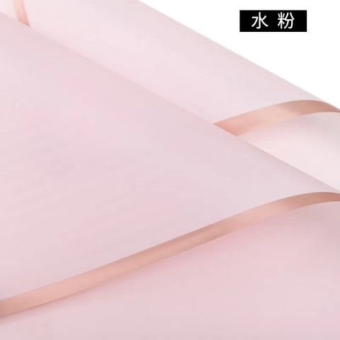 Taixi Brand Gold-edged PE Coated Double-Sided Recyclable Parchment Paper Gravure Compatible Valentine's Day Waterproof Flower