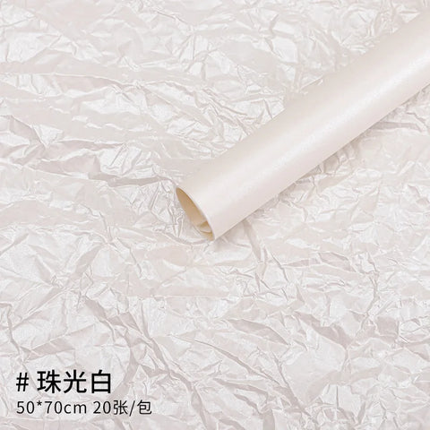 38g Thickened Eco-friendly Recyclable Flower Wrapping Paper Single Side Waterproof Offset Printing