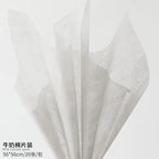Korean Style Single-Sided Coated Cotton Paper Milk Cotton Flower Packaging with Extracted Design