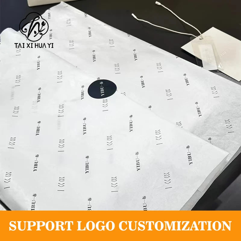 Customized White Art Paper Gift Wrapping for Shoes and Clothing Eco-friendly & Waterproof