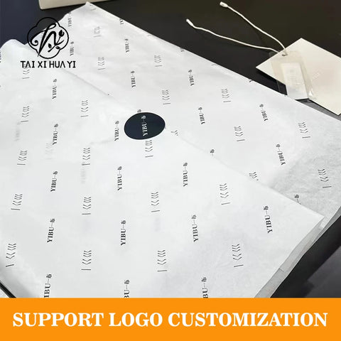 Customized White Art Paper Gift Wrapping for Shoes and Clothing Eco-friendly & Waterproof