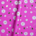 Single-Sided PE Coating Bee and Sunflower Pastel Ins Style Floral Wrap Paper Waterproof Craft Paper for Shop Supplies