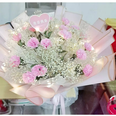 Taixi Brand Gold-edged PE Coated Double-Sided Recyclable Parchment Paper Gravure Compatible Valentine's Day Waterproof Flower