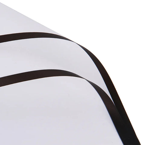 Waterproof Eco-Friendly Recyclable Korean Su Material Single Side Coating Black White Aristocratic Packaging Paper Floral