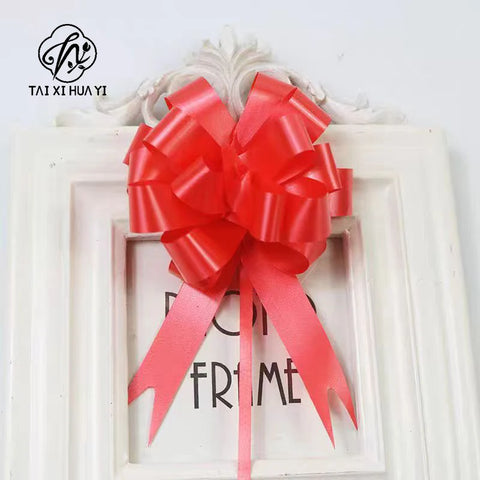 120cm Mixed Color PP Material Pull Bows with Ribbon for Wedding Birthday Anniversary Party Favors Gifts No Logo