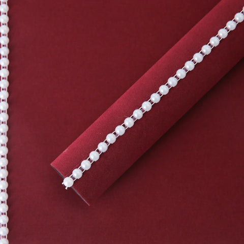 Luxurious Velvet Pearl Accent Paper for Gift Packing for Special Occasions Mother's Day Weddings Elegant Rose Bouquet Wrapping