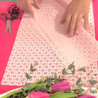 New Design Korean Waterproof Floral Gift Packaging Paper Hollow Bouquet for Flower Arrangements