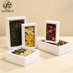 Customized Eco-Friendly Plastic Folding Drawer Boxes with Offset Printing White Transparent Gift Boxes