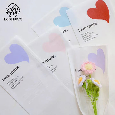 Single Side PE Coated Moisture Proof Recyclable Craft Paper Flower Bouquet Packaging for Carnation Single Rose Gravure Printing