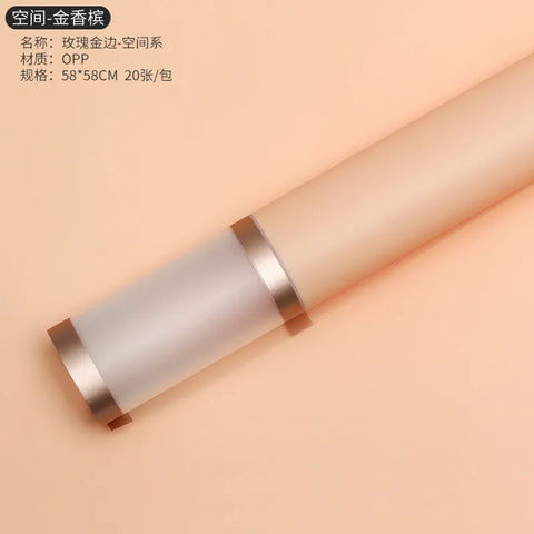 Double Gold Edge Jelly Film for Valentine's Day Flower Wrapping Craft Sticker Bouquet Wrapping Paper Wholesale