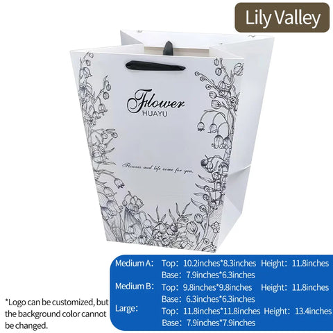 Flower Tote Bag Packaging Paper Bag Internet Famous square Hugging Bag Large Gift Bouquet Handbag