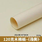 Waterproof Single-Sided Coated Plastic Flower Wrapping Paper Pure Solid Color Bouquet Packaging Sheets for Florists