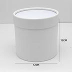 Wholesale Modern Luxury Cylinder Rigid Gift Box Recyclable Handmade Vanishing Teachers' Day Flowers Hugging Mini Flower