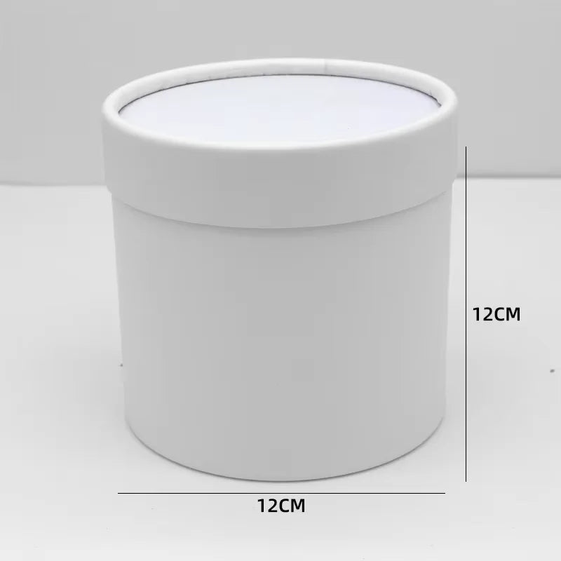 Wholesale Modern Luxury Cylinder Rigid Gift Box Recyclable Handmade Vanishing Teachers' Day Flowers Hugging Mini Flower