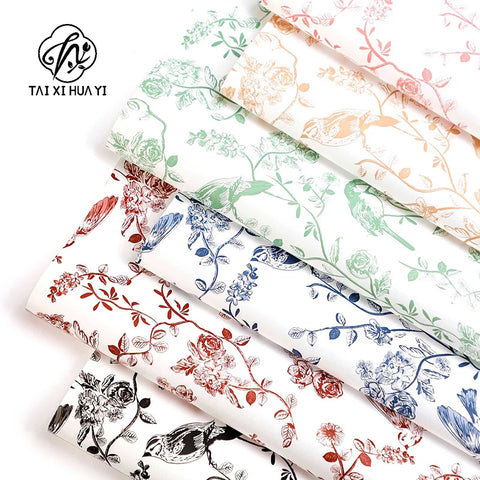 Qixi Wave Gauze Fresh Bouquet Packaging Materials Korean Wave Design Pleats Single Side Coated Eco-Friendly Water-proof
