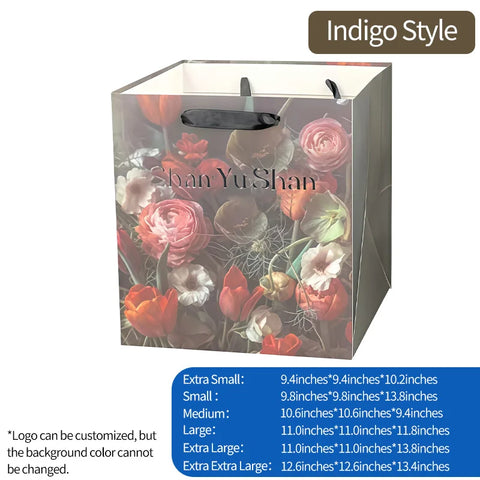 Flower Tote Bag Packaging Paper Bag Internet Famous square Hugging Bag Large Gift Bouquet Handbag