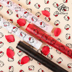Coated Single Side Eco-Friendly Recyclable Waterproof Mist Paper Flower Packaging Cat Head Design Offset Printed