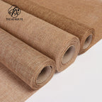 Wholesale 50cm*3m Linen Fabric Roll Rose Bouquet Flower Wrapping Paper Elegant Gift Packaging Paper