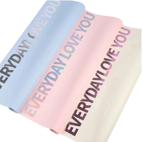 European English Newspaper Korean Bundle Paper with Single-Sided Coating Fresh Flower Packaging Material