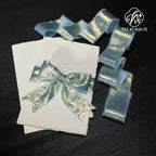Double Face Hand-Torn Rough-Edge Gilded Plush Eco-friendly Satin Ribbon Valentine's Day Wedding Bouquet Tassels