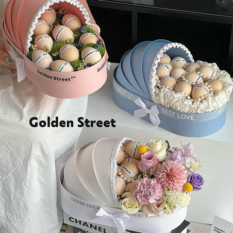 Cradle Flower Box Egg Postpartum Hand Gift Box Flower Basket Flower Bouquet Packaging Box