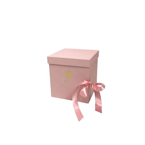 Rotating Square Rigid Gift Box Sponge Flower Packaging Valentine's Day Qixi Wedding Birthday Recycled Materials Coated Paper