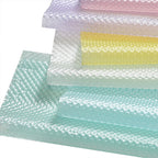 52*52cm Bright Colorful Tridimensional Bubble Design PVC Coated Waterproof Plastic Flower Wrapping Paper