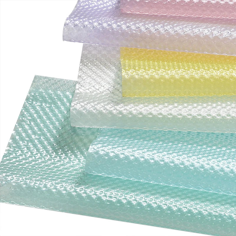 52*52cm Bright Colorful Tridimensional Bubble Design PVC Coated Waterproof Plastic Flower Wrapping Paper รูปสินค้าหลัก