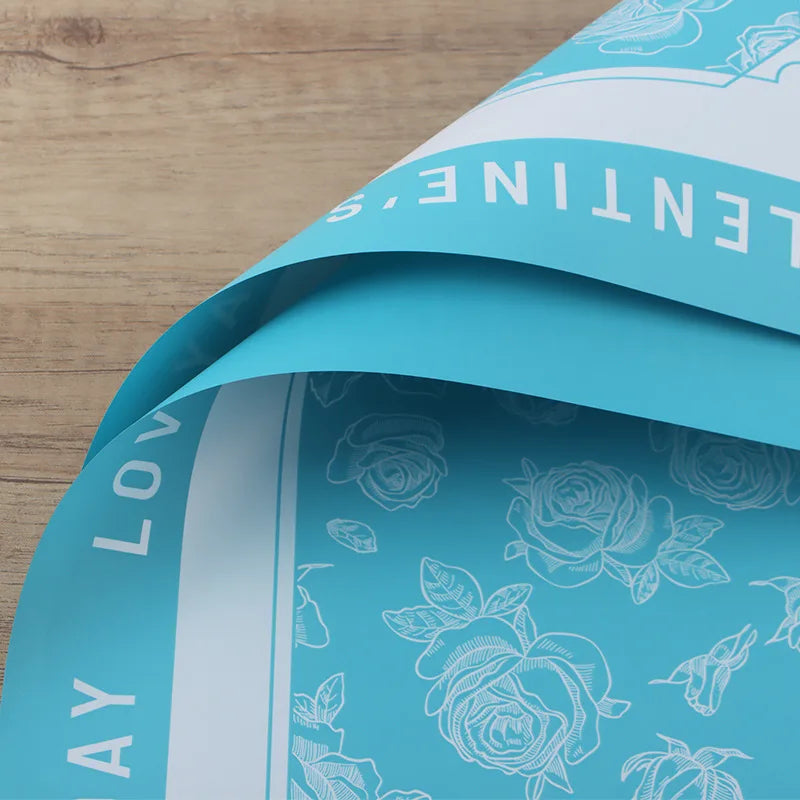 Valentine's Day Waterproof Single Eco-Friendly Thickened Floral Gift Wrapping Paper Garden Flower Wrapping Paper