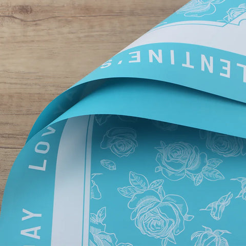 Valentine's Day Waterproof Single Eco-Friendly Thickened Floral Gift Wrapping Paper Garden Flower Wrapping Paper