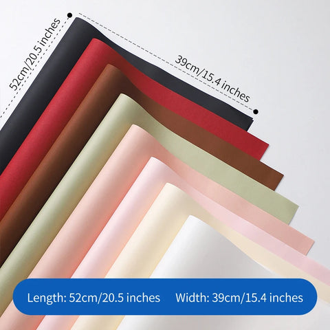 Fenghua Thick Kraft Paper Single-Sided Solid Color Korean Bouquet Material for Unique Packaging Elegant Touches