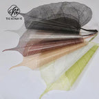 2025 New Flower Wrapping Stretch Film 72x33cm Leaf Shape Translucent Waterproof Florist Supplies
