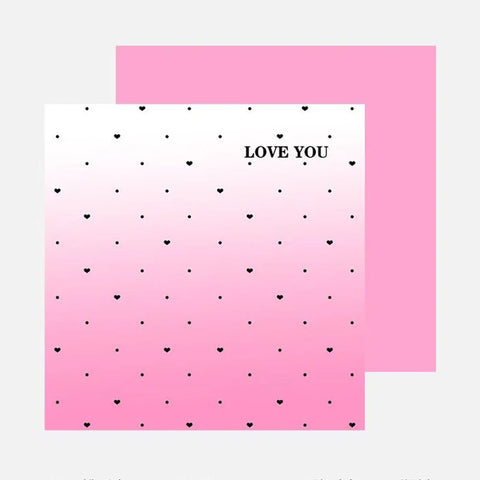 Valentine's Day Florist Qixi Encounter Gradient Wrap Paper Art Paper Fresh Flowers Waterproof Wrapping