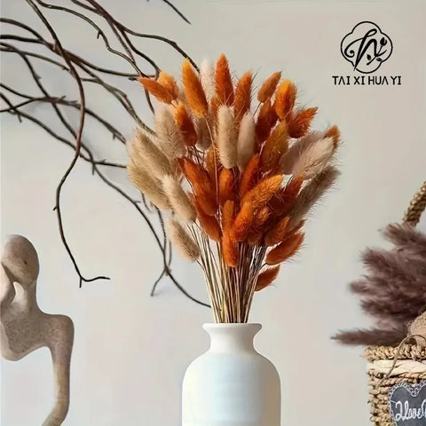 Halloween Decorative Flowers Rabbit Tail Grass & Immortal Flowers Dried Dog Tail Grass Shooting Props