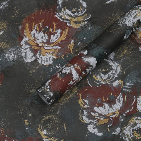 Dream Series Floral Art Paper Wrapping Oil Painting Dream Series Flower Shop Gift PE Coating Material for Flower Packaging
