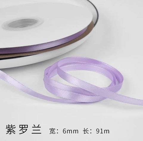 0.6cm Ribbon Flower Bow for DIY Packaging DIY Bow Bouquet for Wedding or Christmas Valentine's Day Ribbon